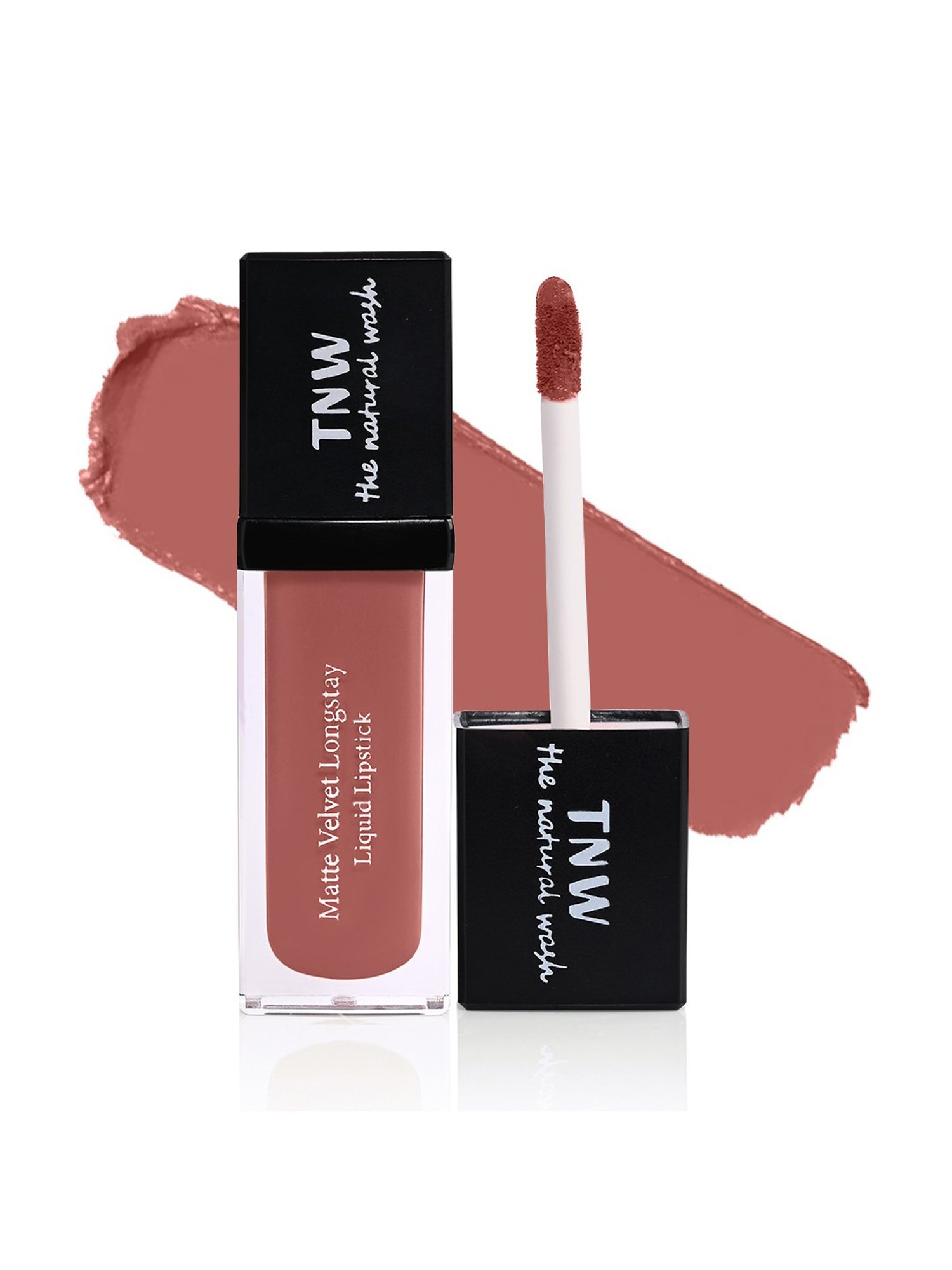 TNW-The Natural Wash Matte Velvet Longstay Liquid Lipstick Pretty Peach - 5 ml