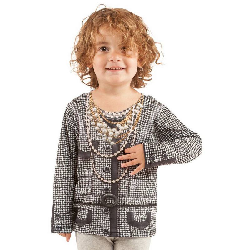 Toddler Girls' Houndstooth Costume Jacket T-Shirt 2T