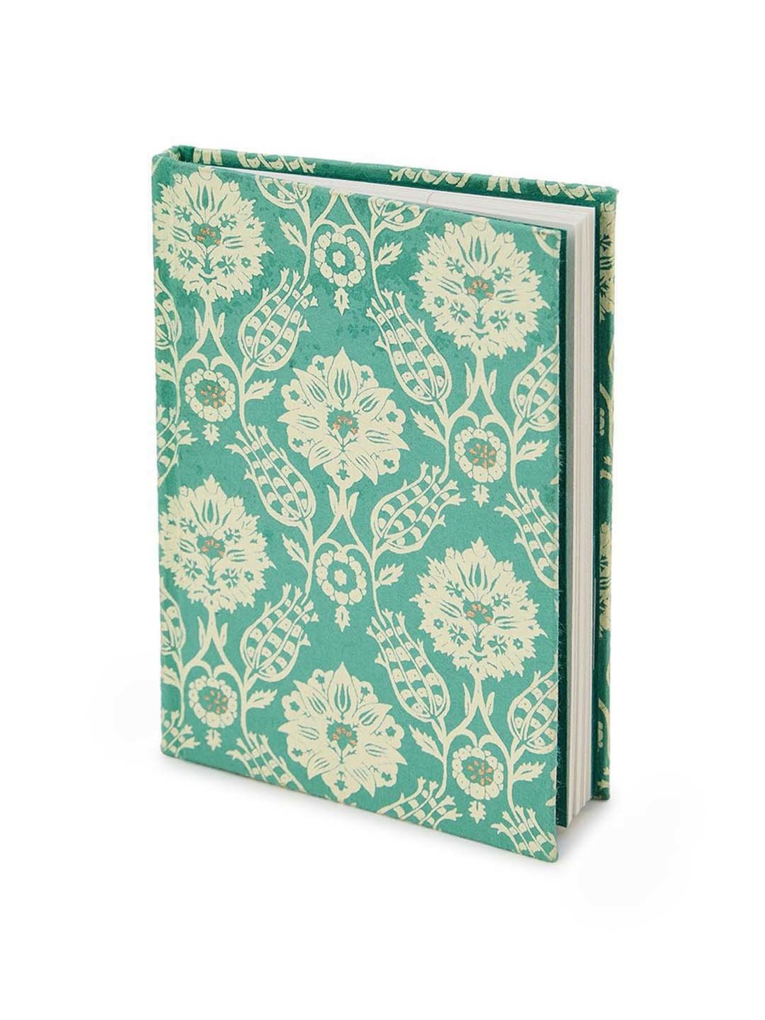 Fabindia Home Teal Paper Printed Sarkhaab Notebook
