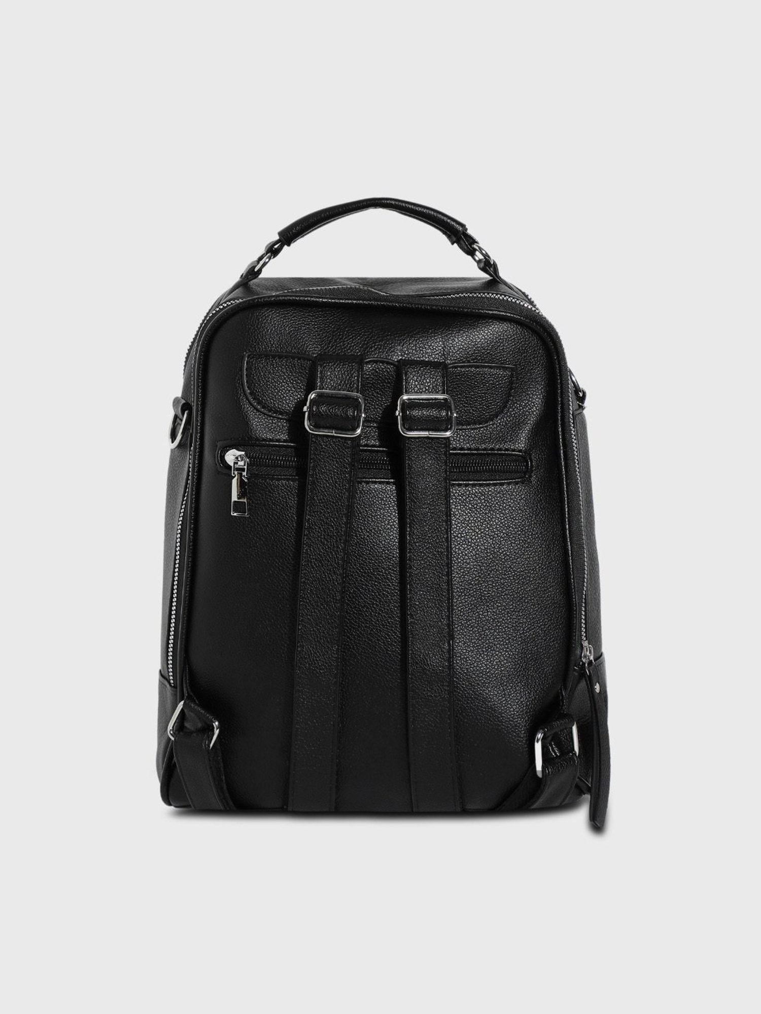 Tohl Fenwick Black Leather Medium Backpack