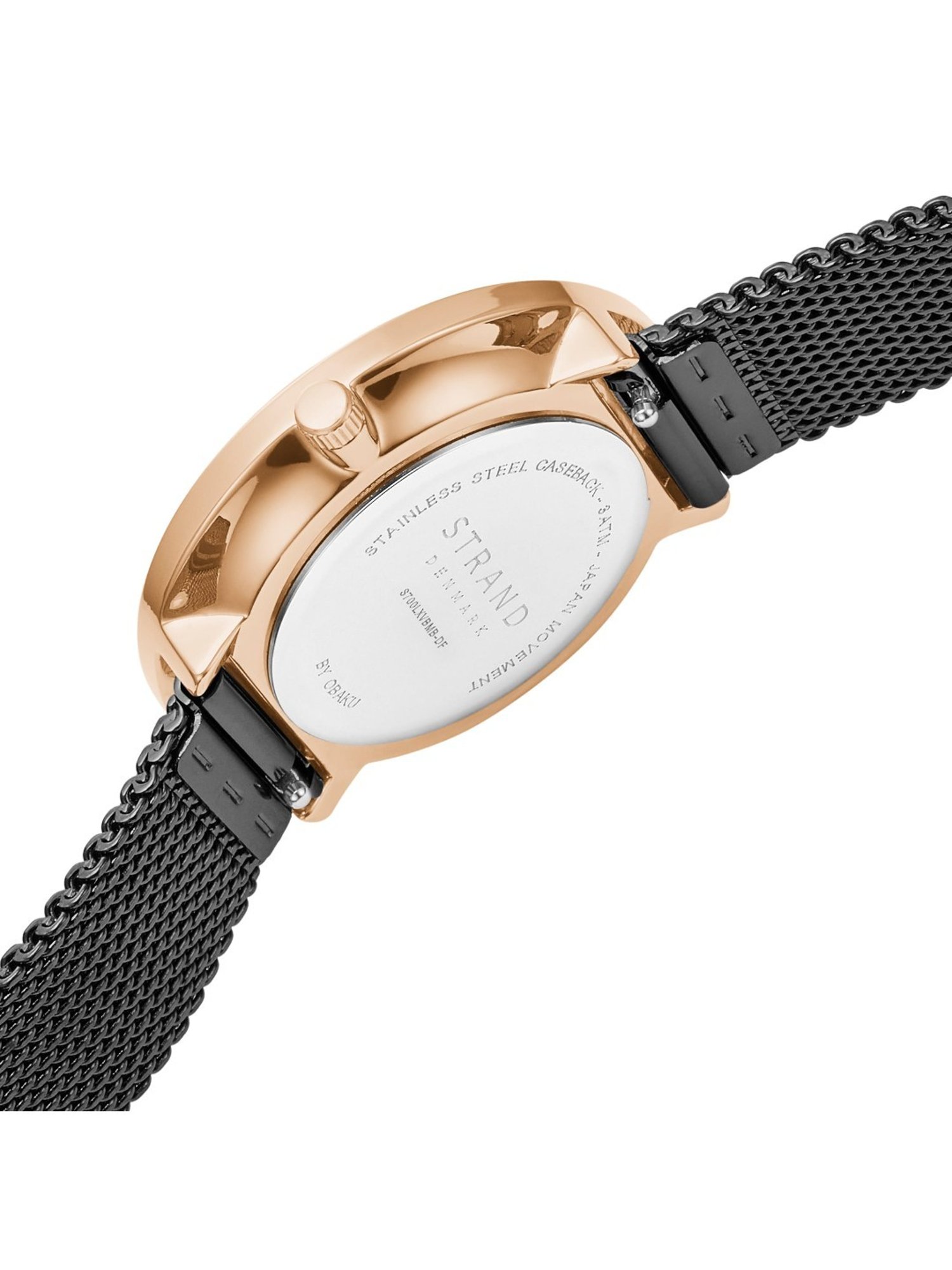 STRAND by Obaku S700LXVBMB-DF Flowerpower Analog Watch for Women