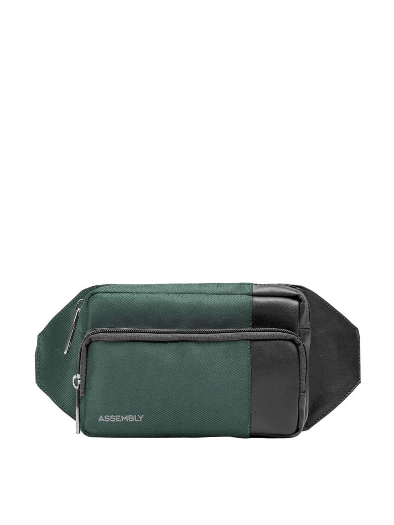 Assembly Green Color Block Waist Pouch