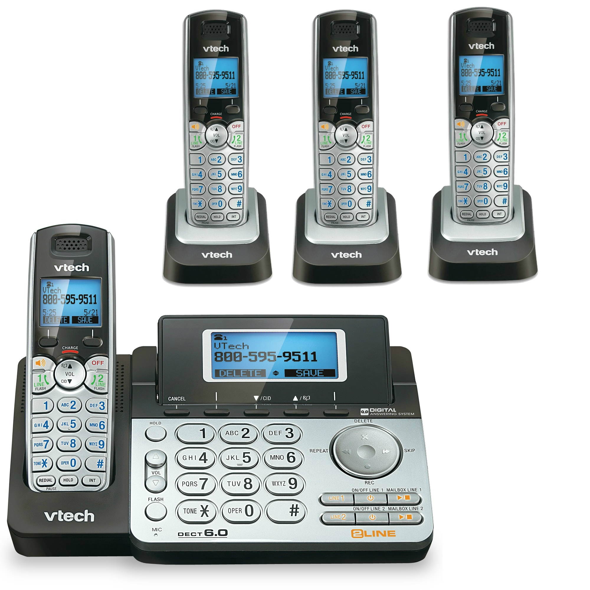 Radio Shack 43-261 Cordless Phone Combo-Pack includes: 2 x BATT-401 Batteries