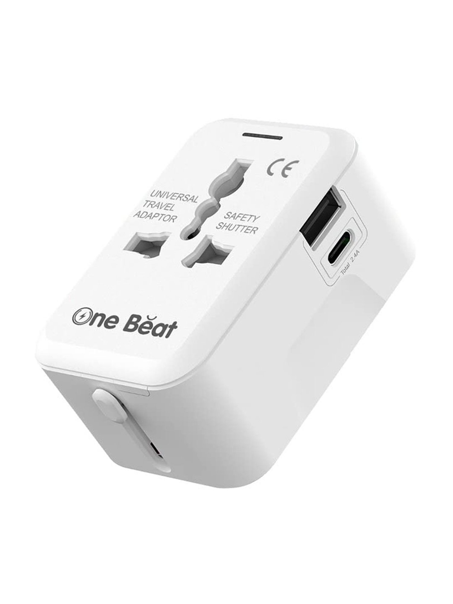 One Beat Worldwide Smart Plug and Wall Adapter (White)