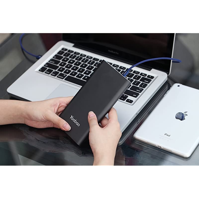 20000mAh Power Bank Mobile Phone Charger External Battery Pack Battery Backup Cell Phone (Dual Input, Dual USB Output) Compatible iPhone 11 Xs Xr X 8 7 Plus, iPad, Samsung and More - Blue