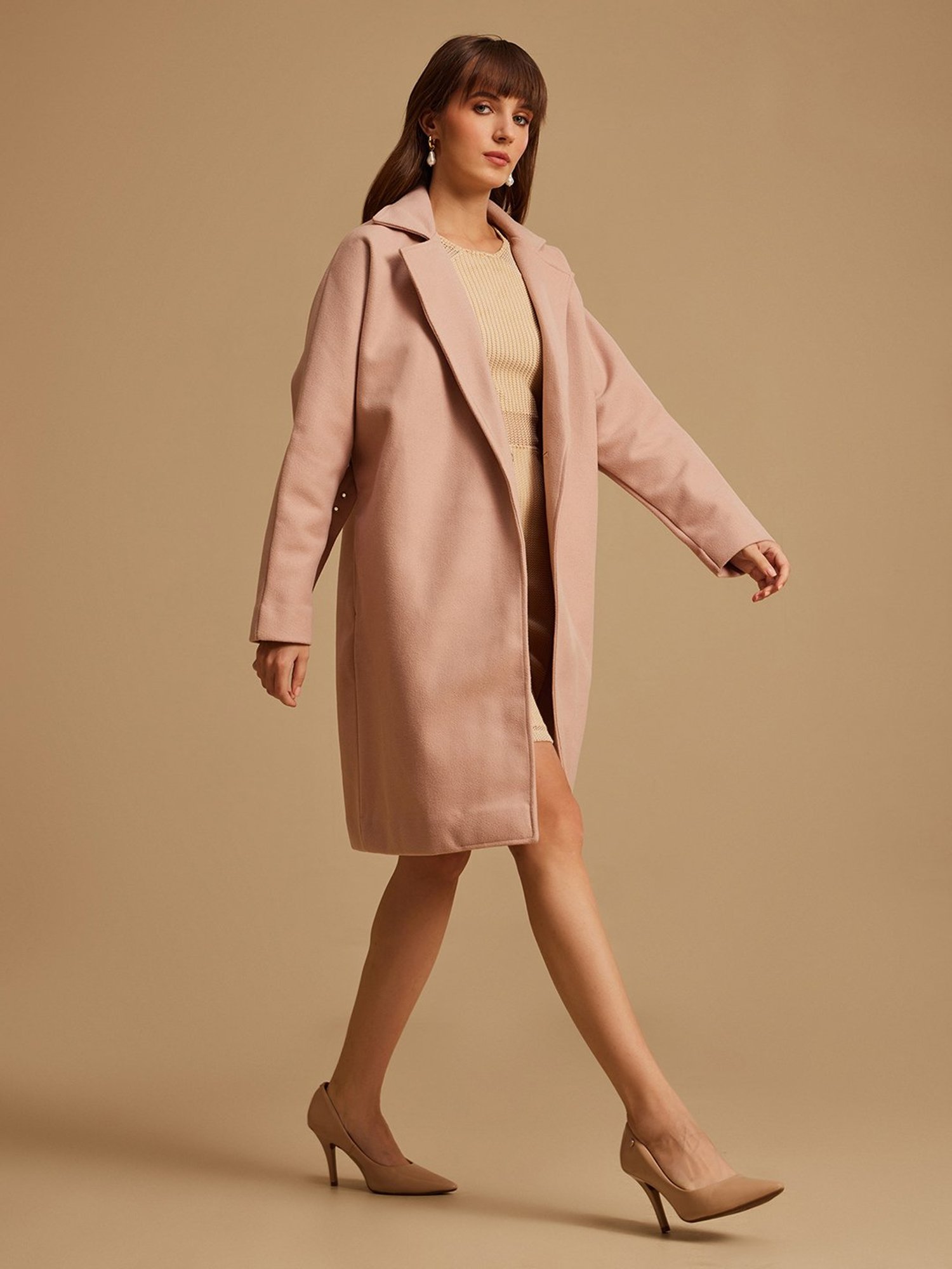 Kazo Cream Wool Overcoat