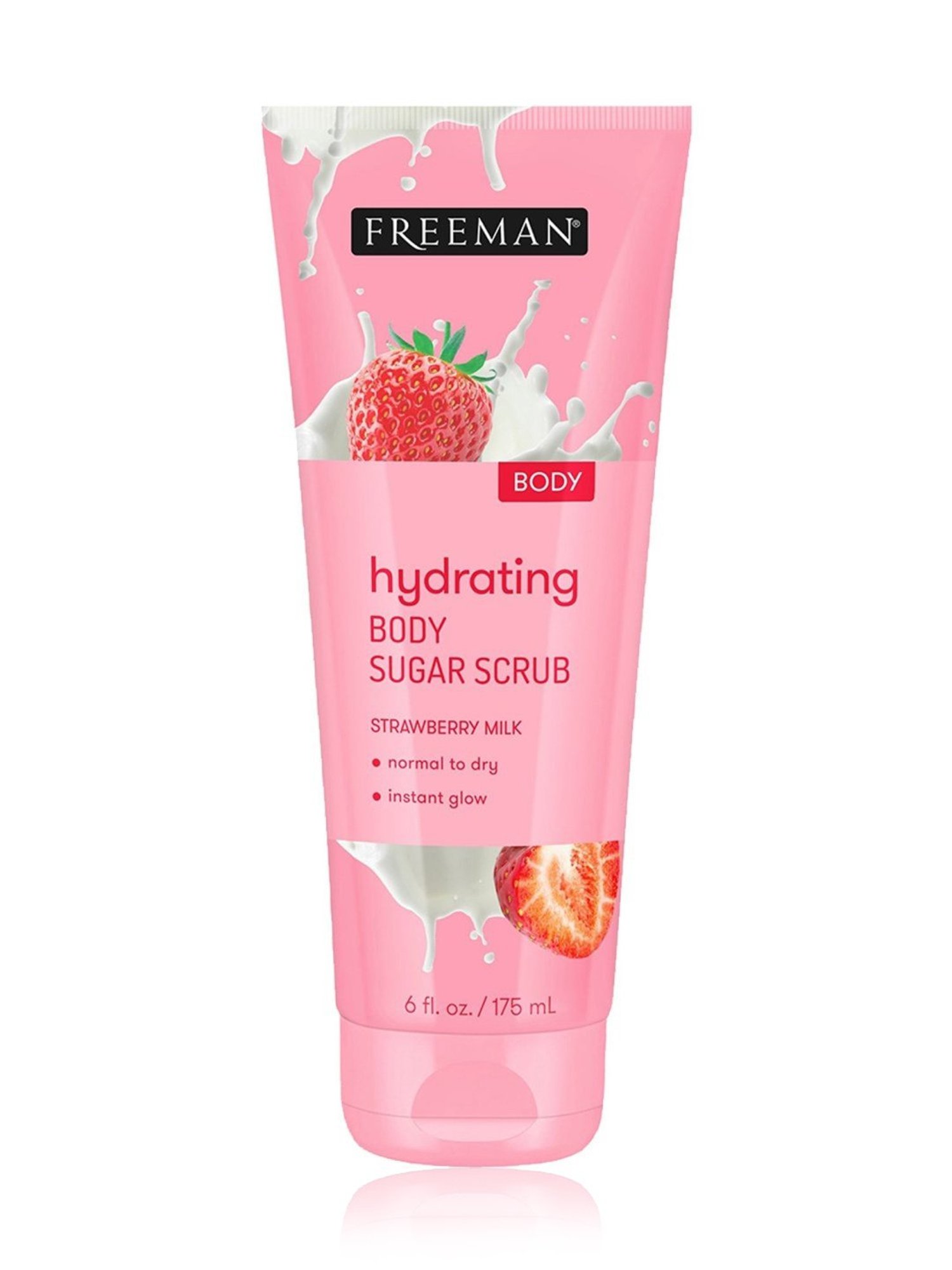 FREEMAN Strawberry Milk Hydrating Body Sugar Scrub - 175 ml