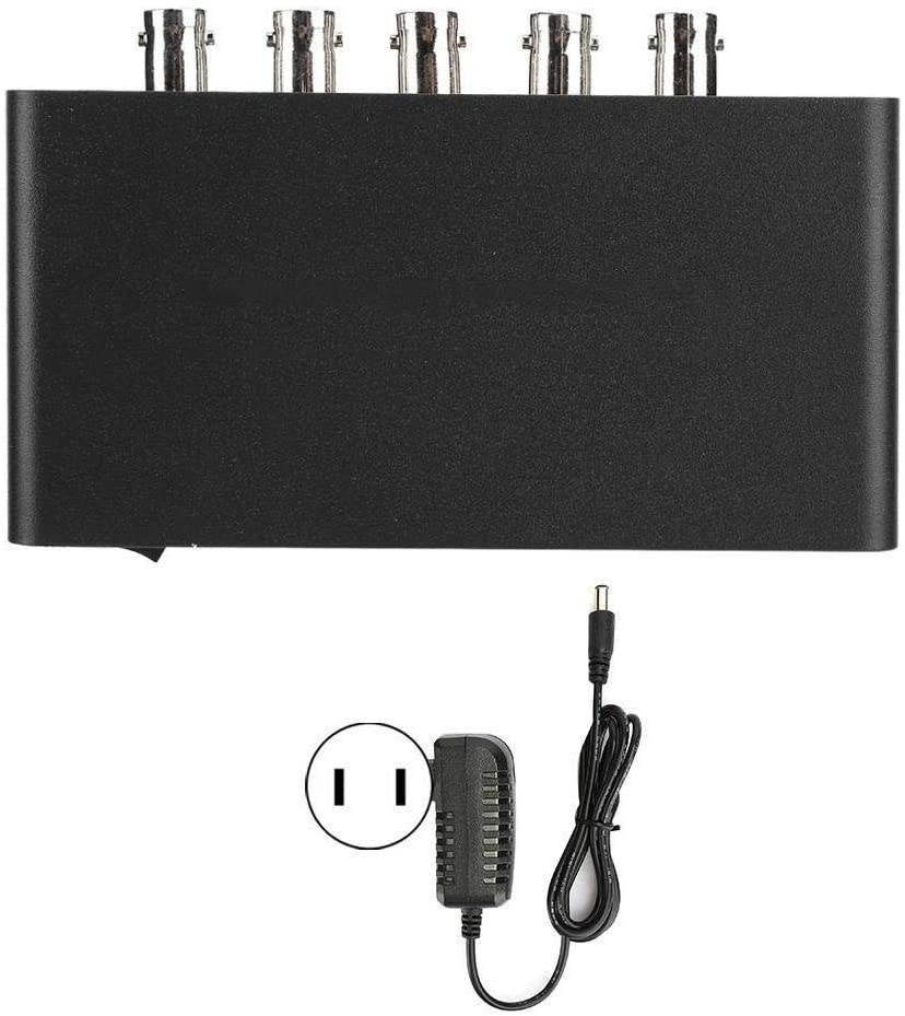 Dancal 1x4 3G SDI Signal Splitter Video Converter 1 in 4 Out Distributor Adapter (110-240V)(US)