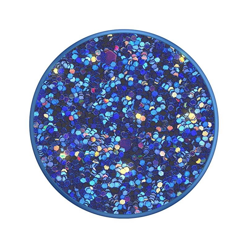 PopGrip with Swappable Top for Phones and Tablets Sparkle Peacock