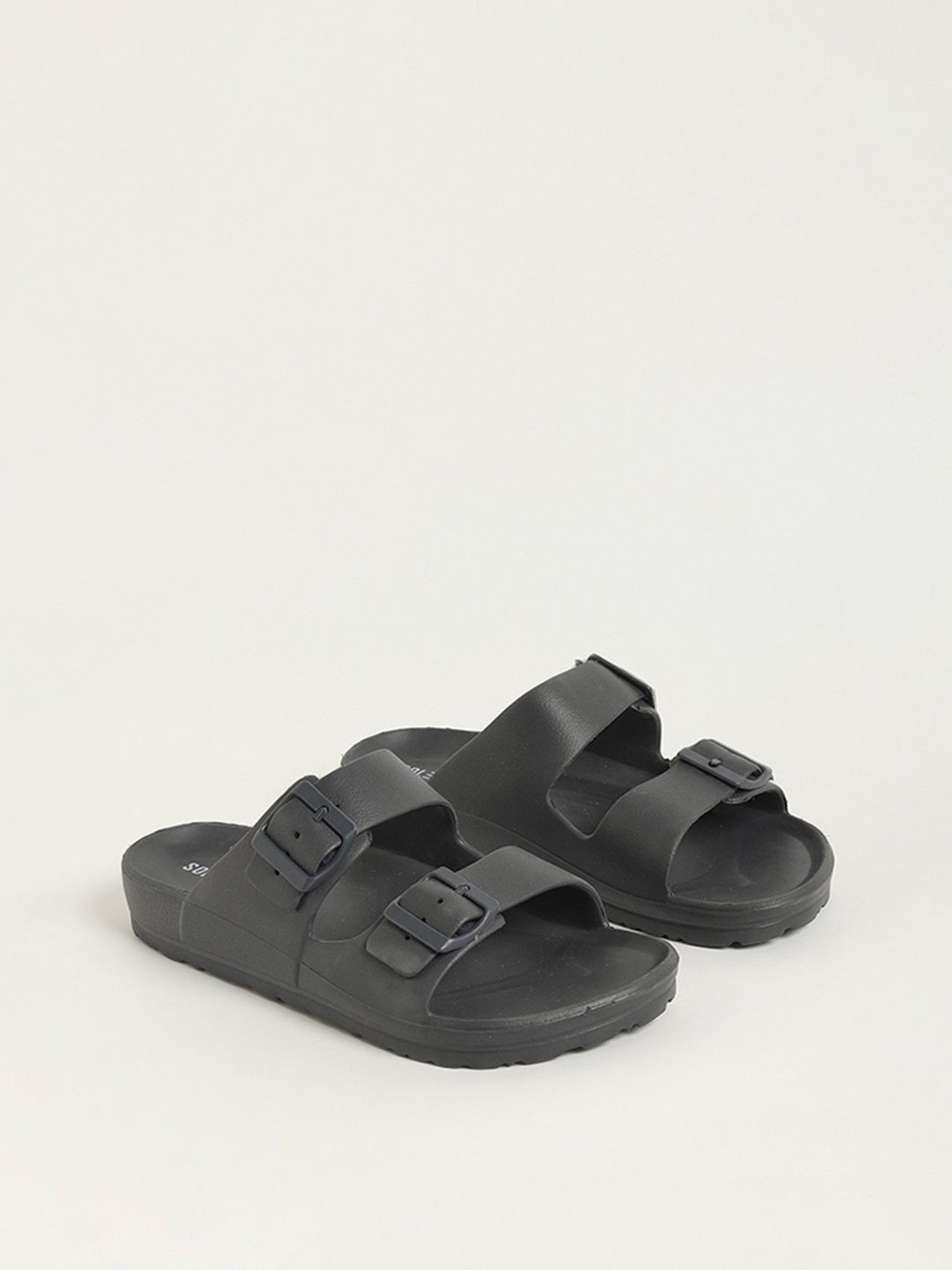 SOLEPLAY by Westside Charcoal Double Band Flip-Flop