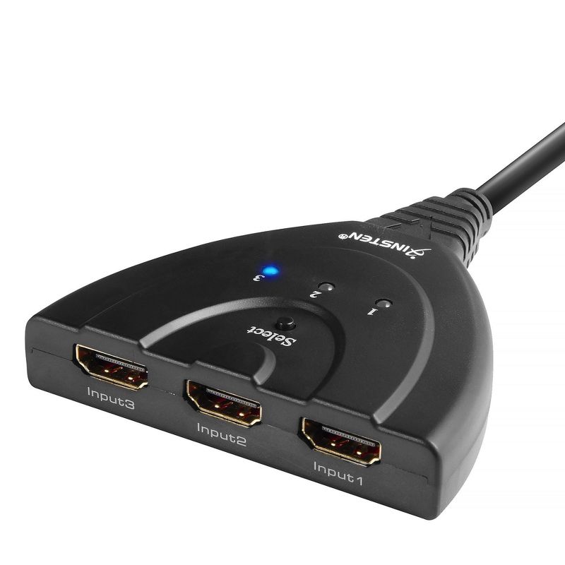 Philips 3 Port HDMI Switch - Black
