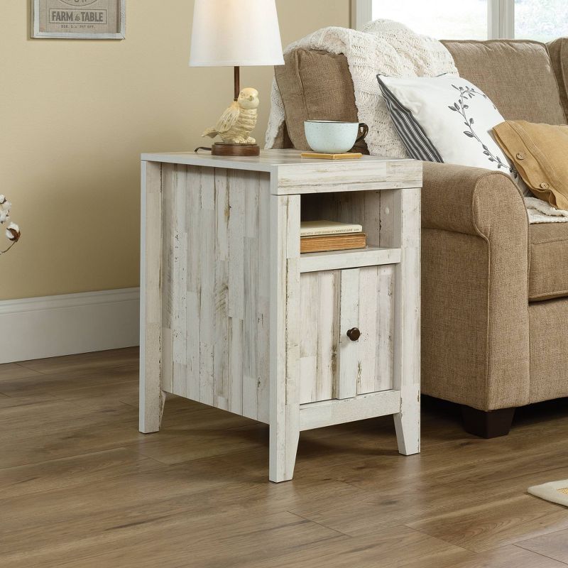 Dakota Pass End Table White Plank - Sauder