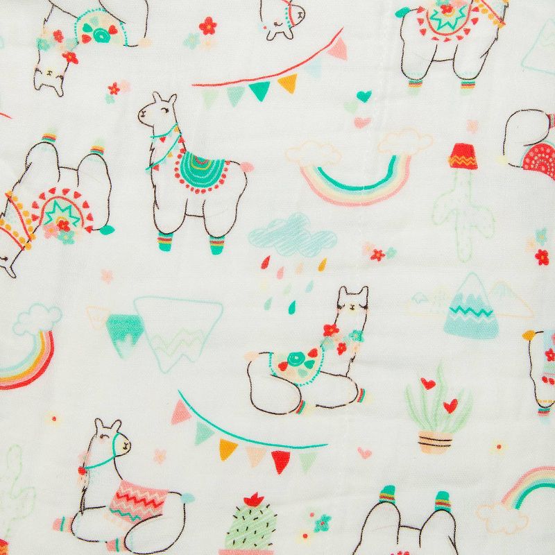 Loulou Lollipop Muslin Quilt - Llama