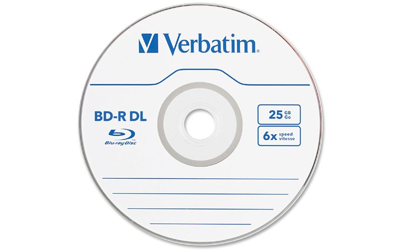 Verbatim BD-R DL 50GB 6X with Branded Surface - 10pk Spindle Box - 50GB - 10pk Spindle Box