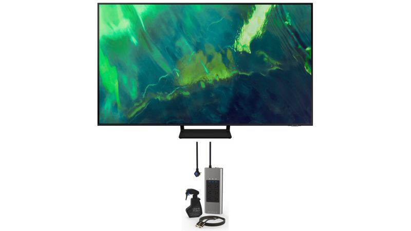 Samsung UN50TU8000 50" Crystal 8 Series 4K Ultra High Definition Smart TV with a Samsung HW-Q67CT 7.1CH Soundbar with Acoustic Beam and Wireless Rear Kit (2020)