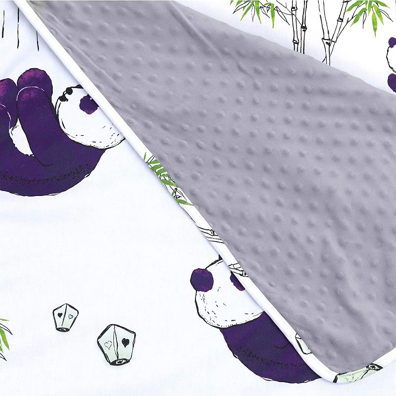 JumpOff Jo Toddler Nap Mat - Children's Sleeping Bag with Removable Pillow for Preschool, Daycare, and Sleepovers - 43 x 21 Inches - Playful Pandas