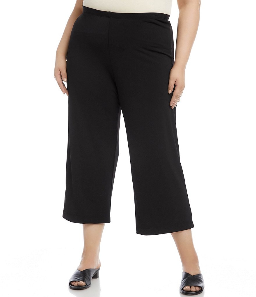 Karen Kane Plus Size Brookly Pull-On Cropped Pants
