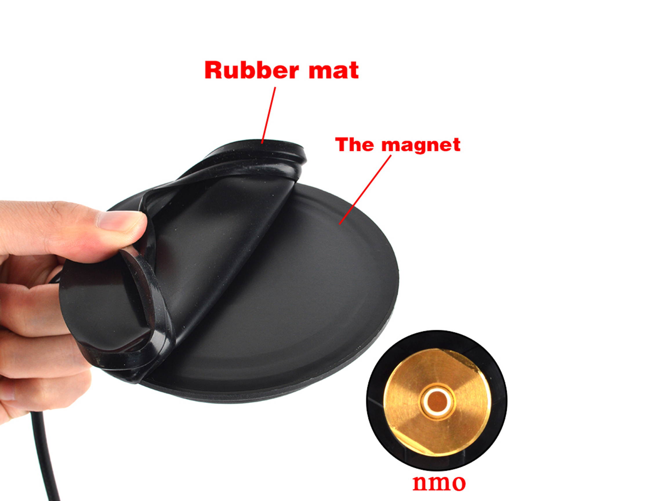 HYS NMO Magnet Base Mount CB/VHF/UHF/HF Ham Radio Magnetic Antenna PL-259 Plug