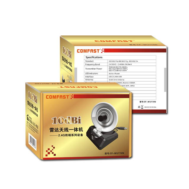 Comfast CF-WU770N 150Mbps Wireless USB Adapter with Radar Multifunction High Gain Antenna