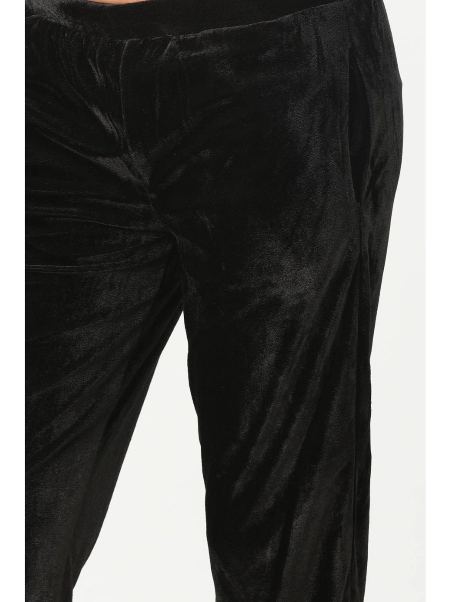 Mustard Black Regular Fit Pants