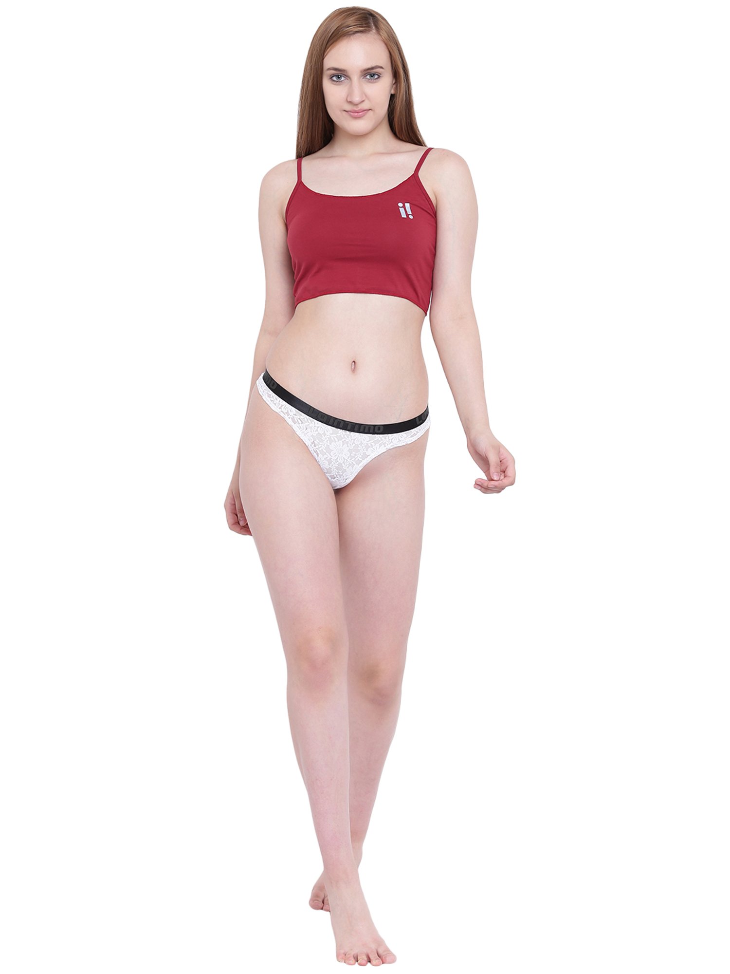 La Intimo White Lace Bikini Panty