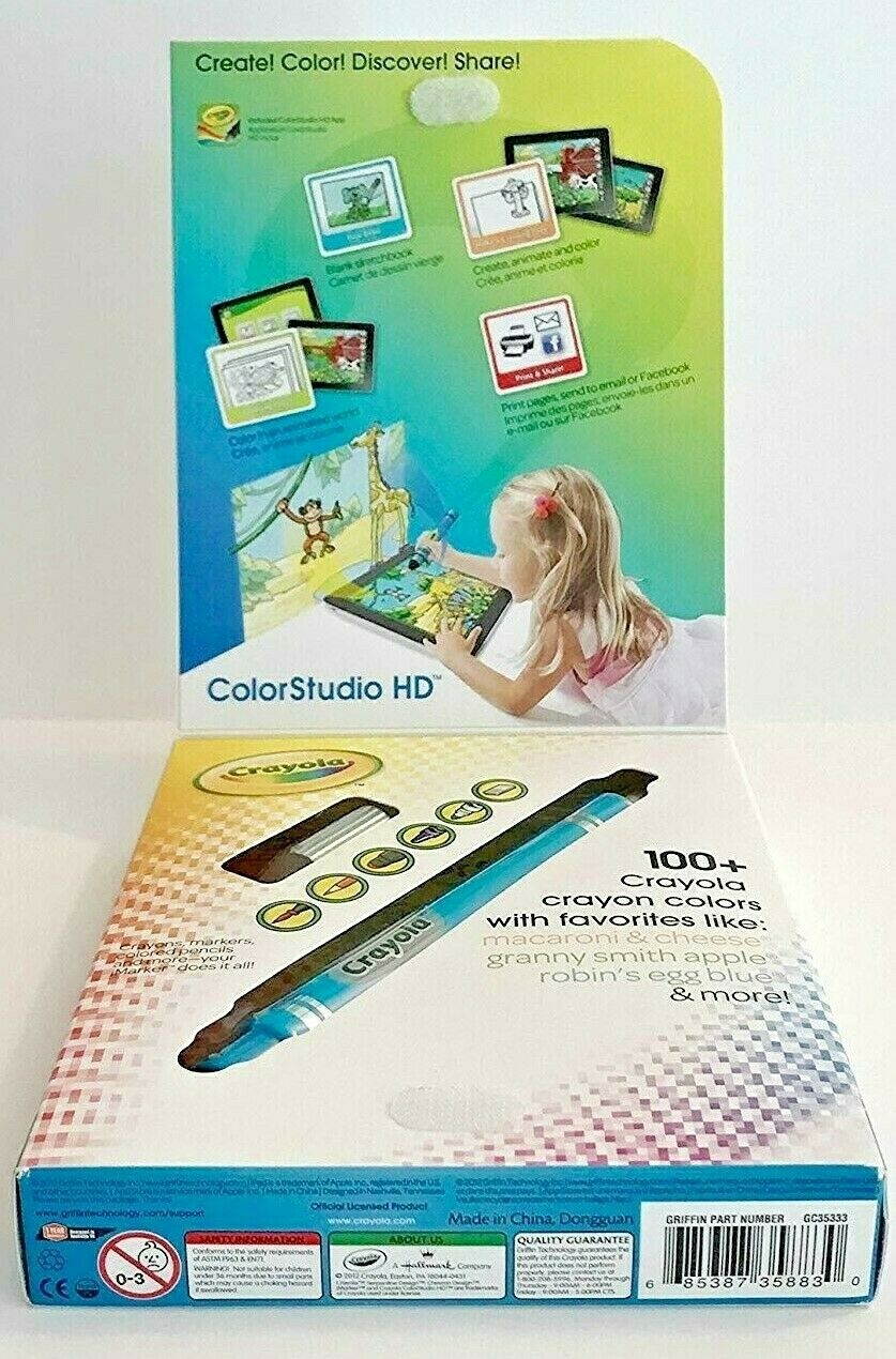 Crayola "  ColorStudio HD for Apple iPad " ANIMATED WORLD OF COLOR & DISCOVERY