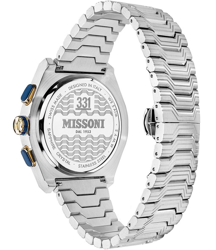 Missoni Mens M331 Sportswear Stainless Steel Chronograph Watch