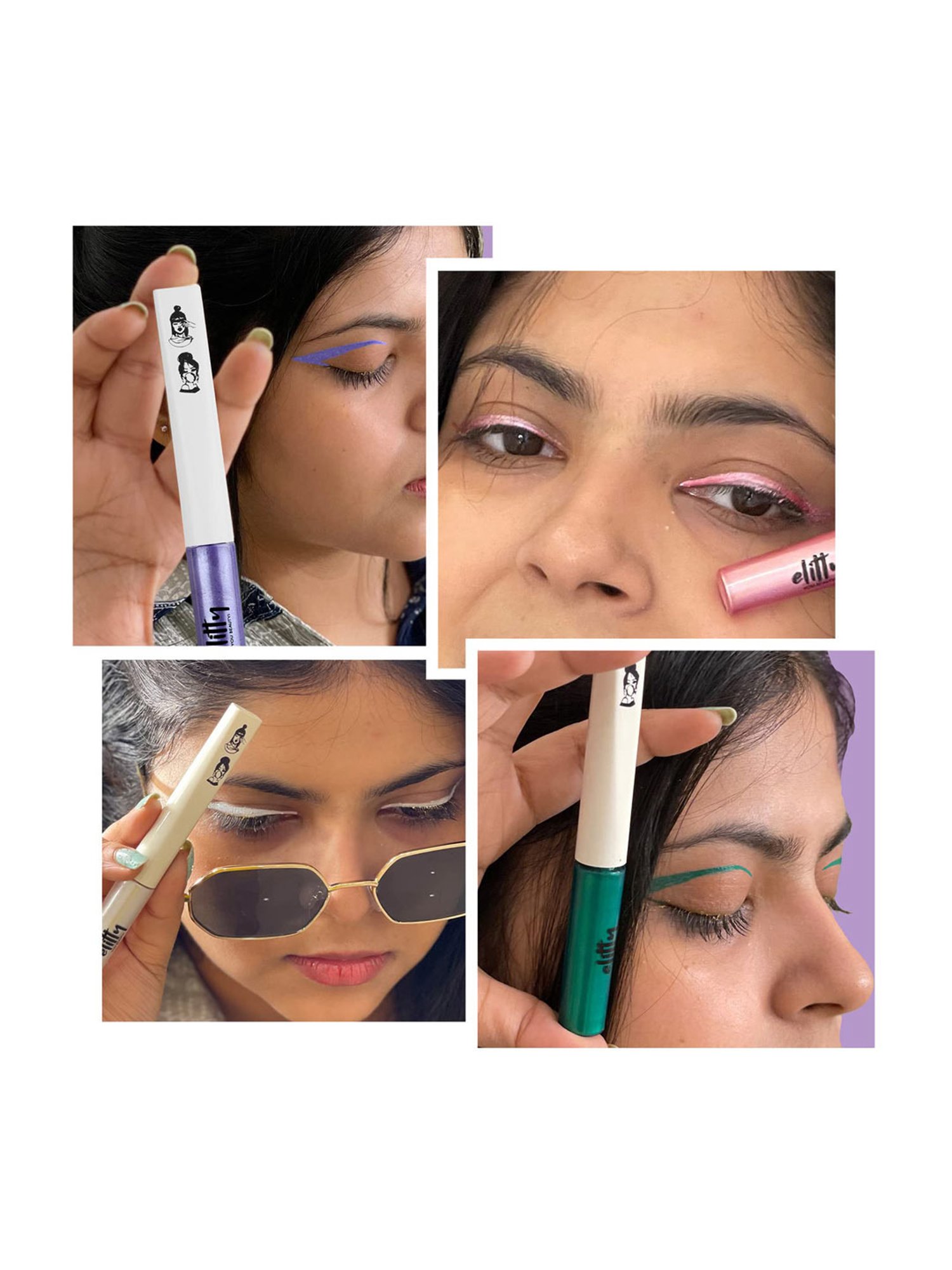 Elitty Eye Gotta Feeling Metalhead Eyeliner Combo - Pack of 4