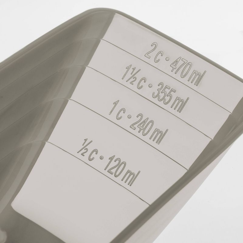 Amici Pet Marble Paw Glass Food Canister, 72oz