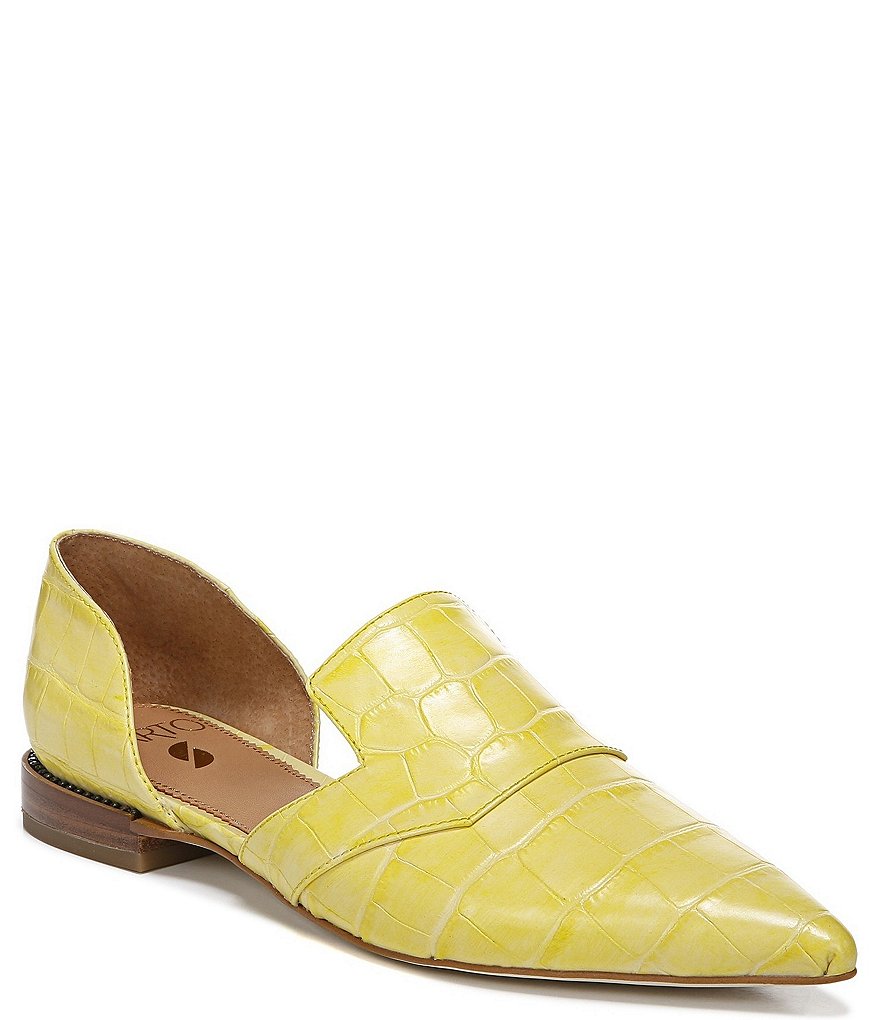 Sarto by Franco Sarto Toby Croco Print Leather d'Orsay Loafers