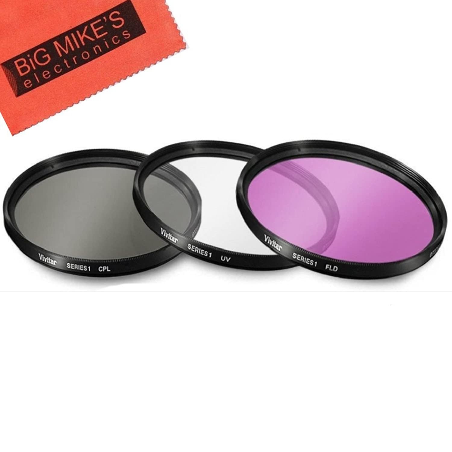 40.5mm Multi-Coated 3 Piece Filter Kit (UV-CPL-FLD) for Sony Alpha A5000, A5100, A6000, A6300, A6500, NEX-5TL, NEX-6 Digital Camera with Sony 16-50mm f/3.5-5.6 OSS Alpha E-Mount Retractable Zoom Lens