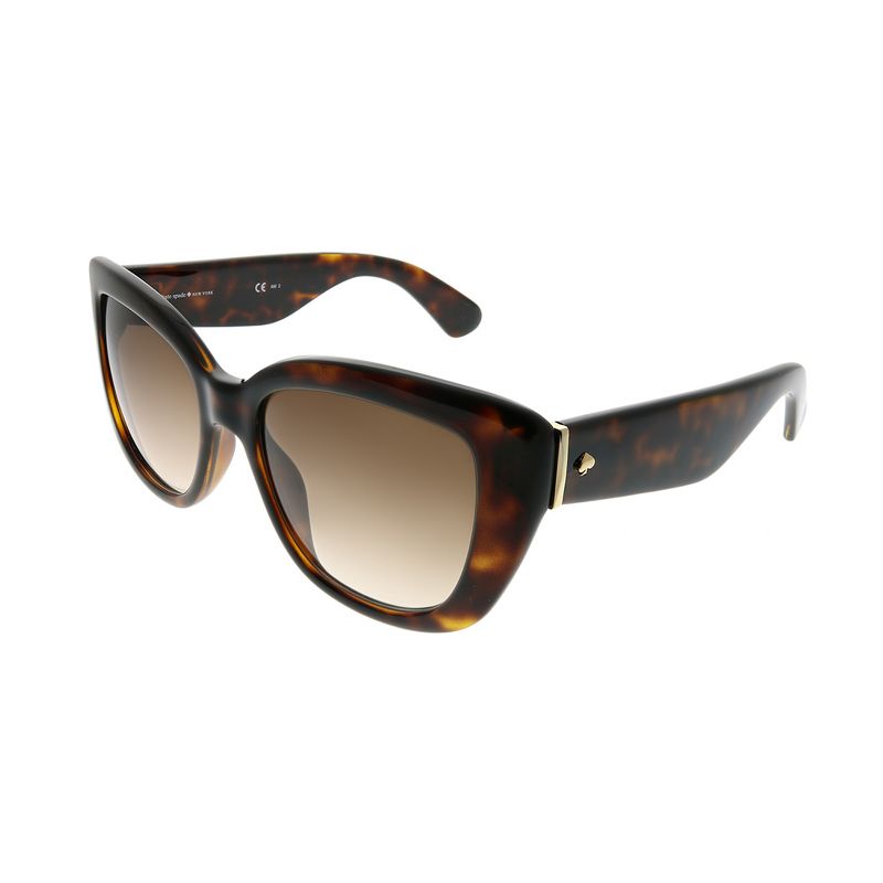 Kate Spade  EDJ B1 Womens Cat-Eye Sunglasses Havana 54mm