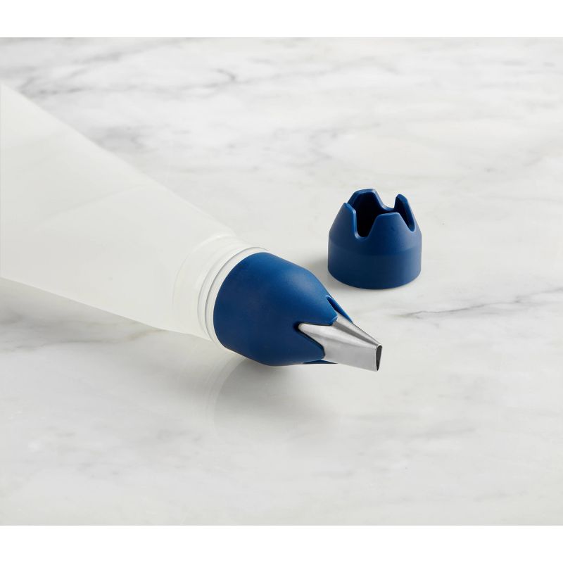 Cookduo Mix & Measure Spoon - Red Silicone Spoon with Adjustable Measuring Spoon FDA