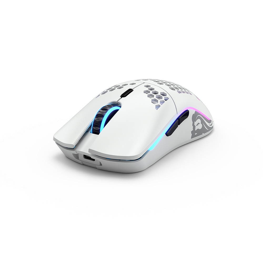 Glorious Gaming Mouse (Model O, Matte White) Wireless Mouse