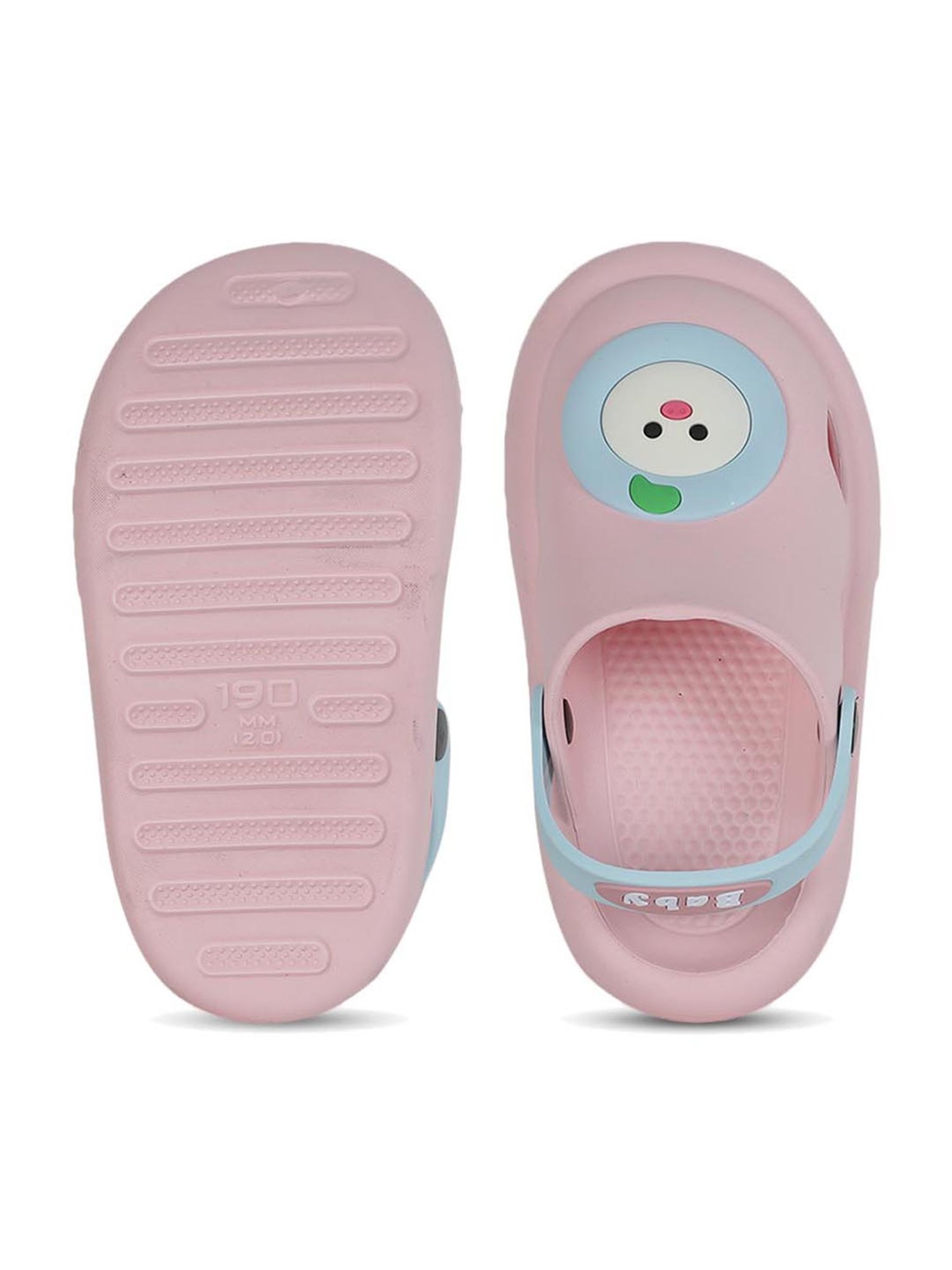 Passion Petals Kids Pink Sling Back Clogs