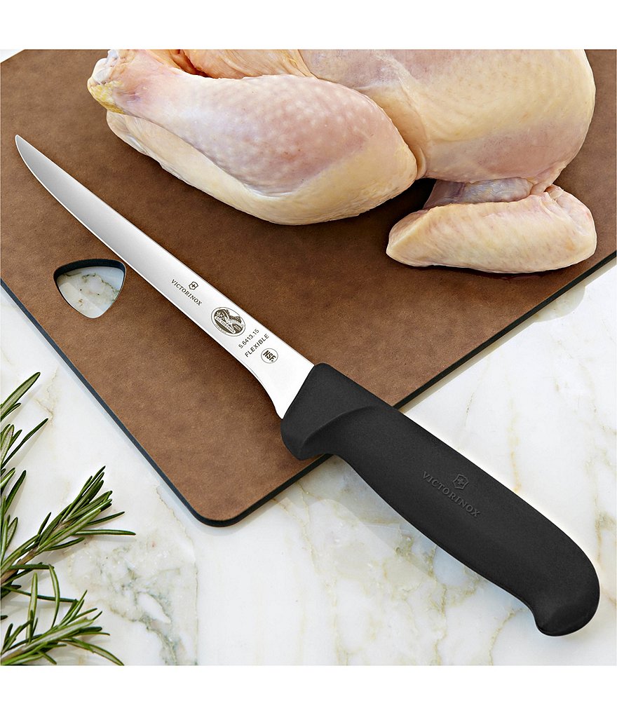 Victorinox Swiss Army 6#double; Fibrox Pro Boning Knife with Flexible Blade