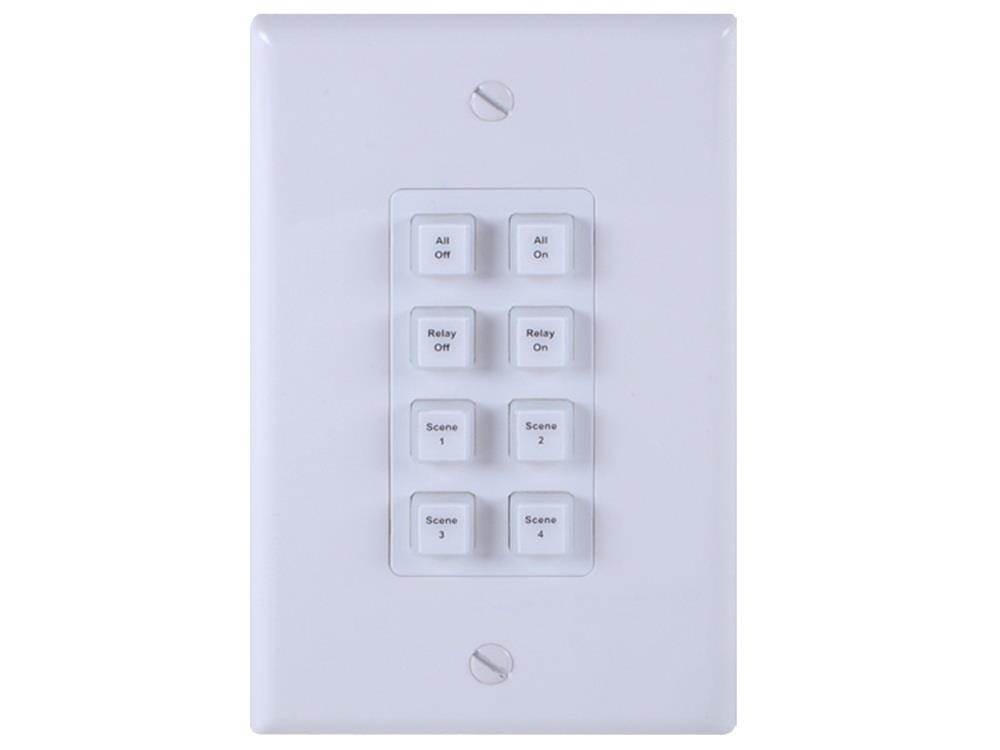 A-NeuVideo ANI-8WP 8-Button Programmable Illuminated Ip Wall Plate Control Keypad