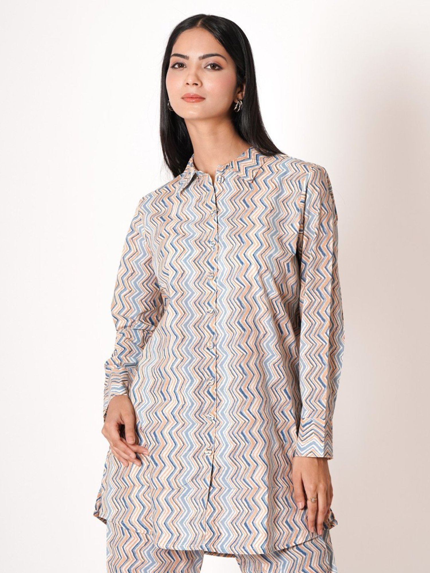 Kameez by Pooja Multicolor Printed Cotton Co-ord Set (Set of 2)