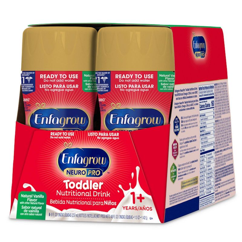 Enfagrow Toddler Next Step Vanilla RTD Bottles - 6ct/8 fl oz Each