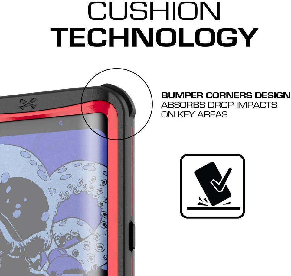 Ghostek Nautical Galaxy S8 Plus Waterproof Case with Screen Protector Extreme Rugged Heavy Duty Protection Full Body Sealed Shell Underwater Shockproof for 2017 Galaxy S8 Plus (6.2 Inch) - (Black)