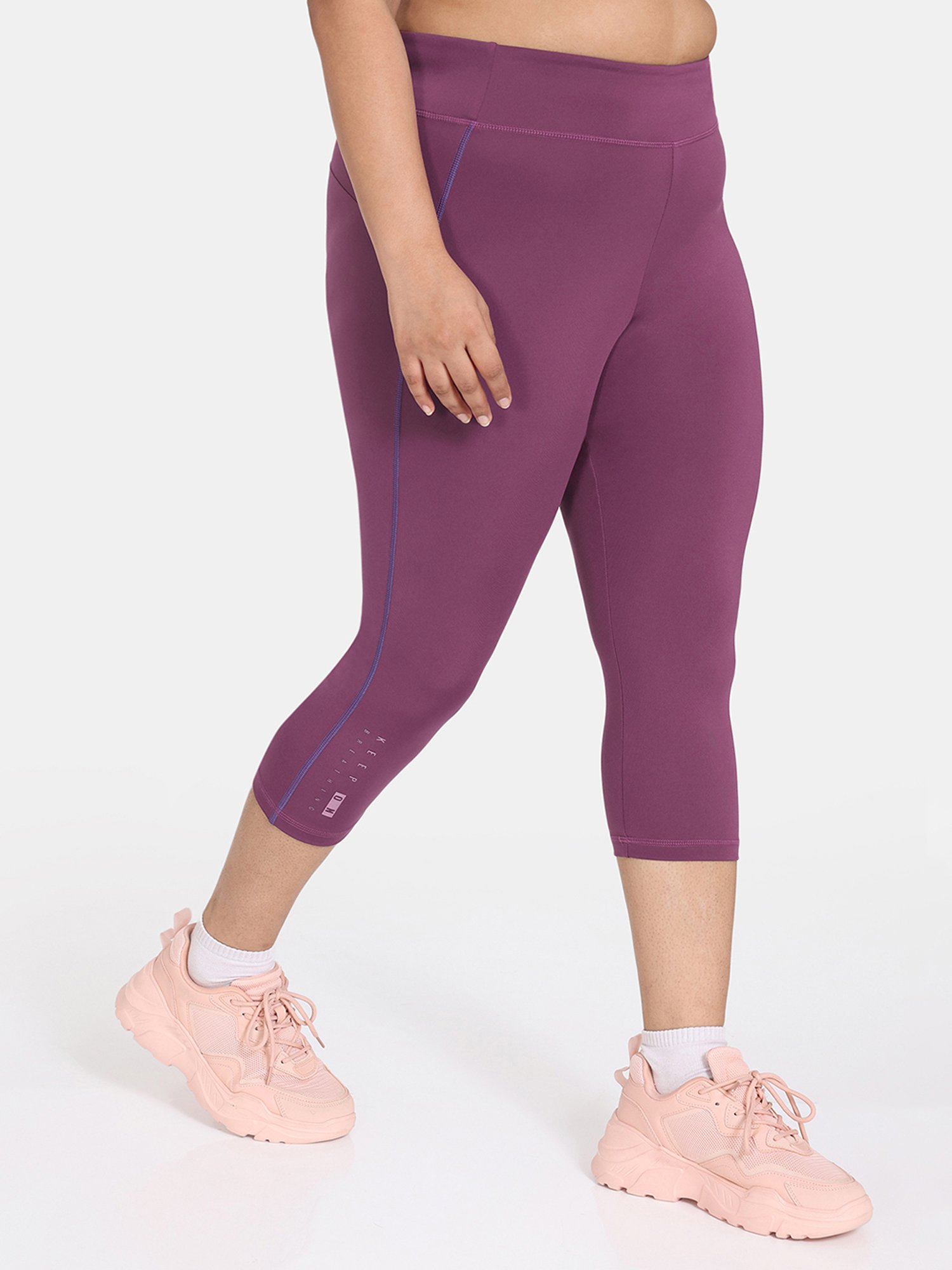 Zelocity by Zivame Purple Quick Dry Capris