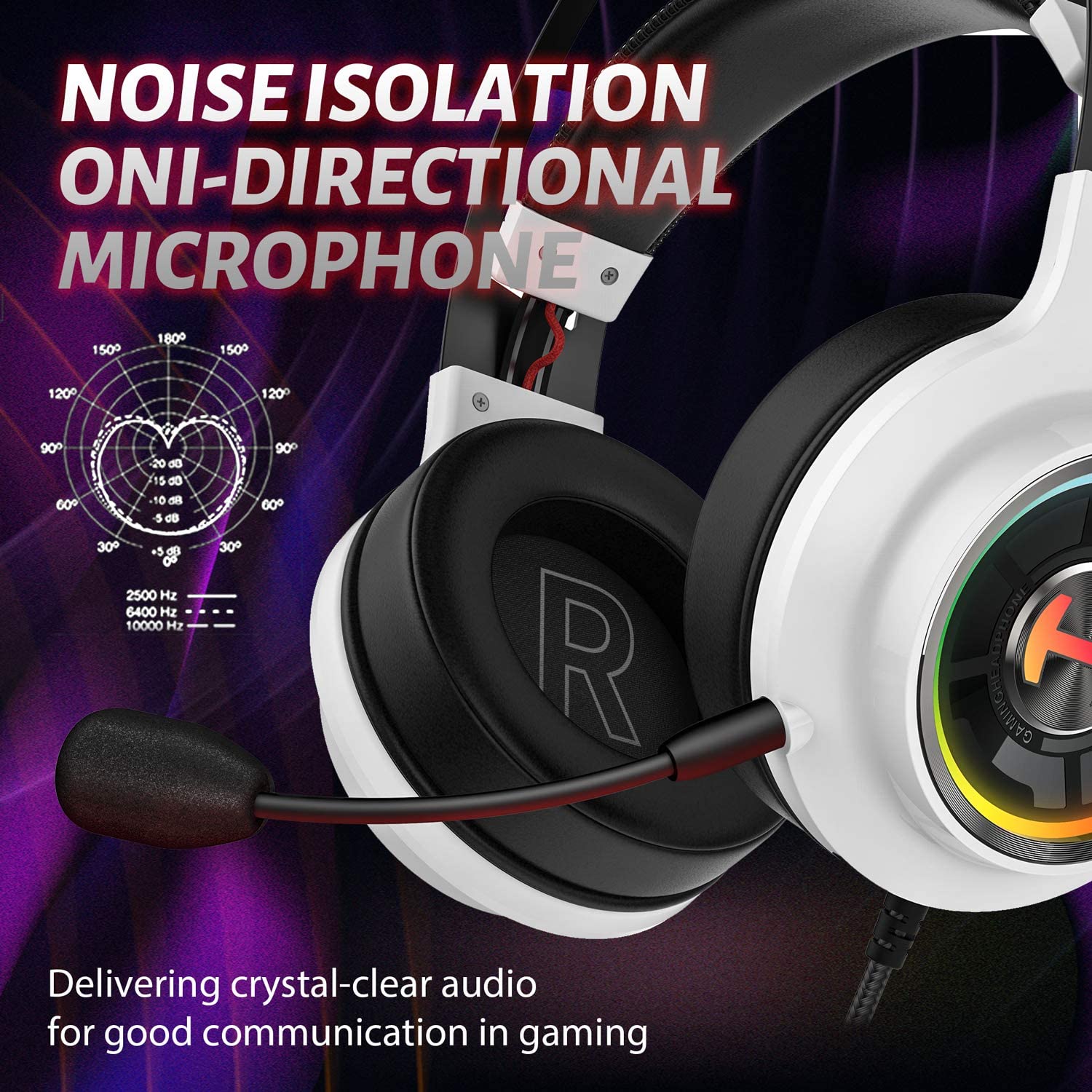 Edifier G4 TE Gaming Headset for PC, PS4, 7.1 Surround Sound Gaming Headphones with Noise Canceling Microphone, USB Over-Ear Headphone Wired with RGB Light, 50mm Driver for Mac, Laptop,Black