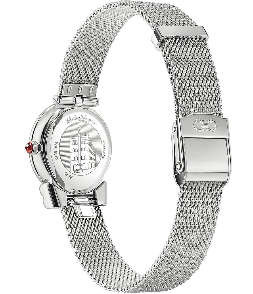 Salvatore Ferragamo Silver Gancini Bracelet Watch