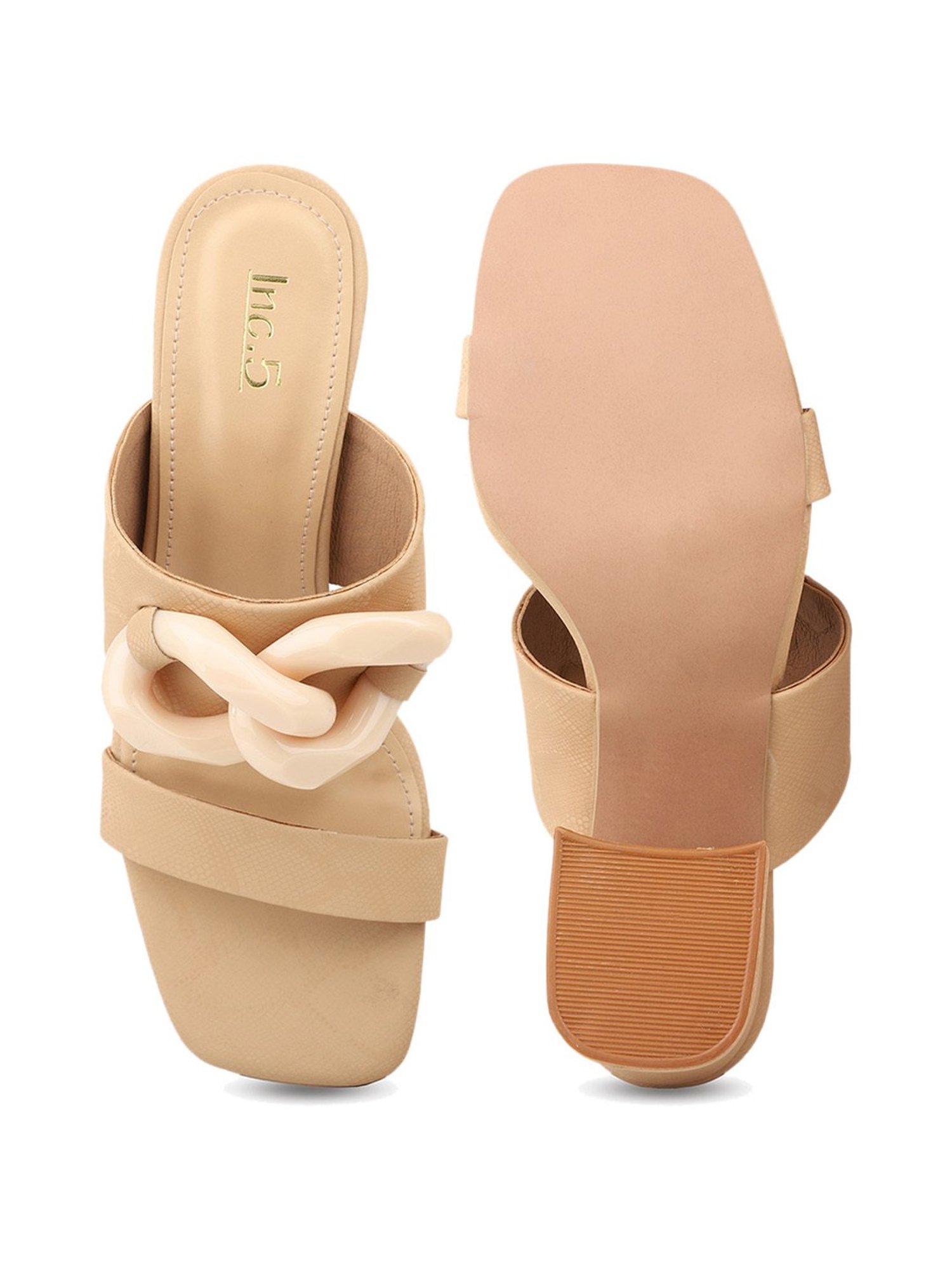 Inc.5 Women's Beige Casual Sandals