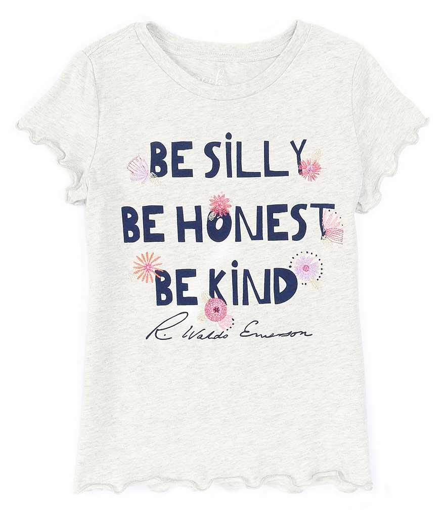 Peek Little/Big Girls 2T-12 Short-Sleeve Be Silly Be Honest Be Kind Graphic Tee