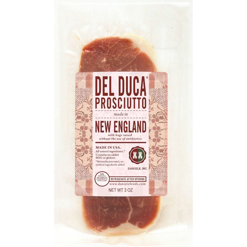 Del Duca Prosciutto Made In New England - 3oz