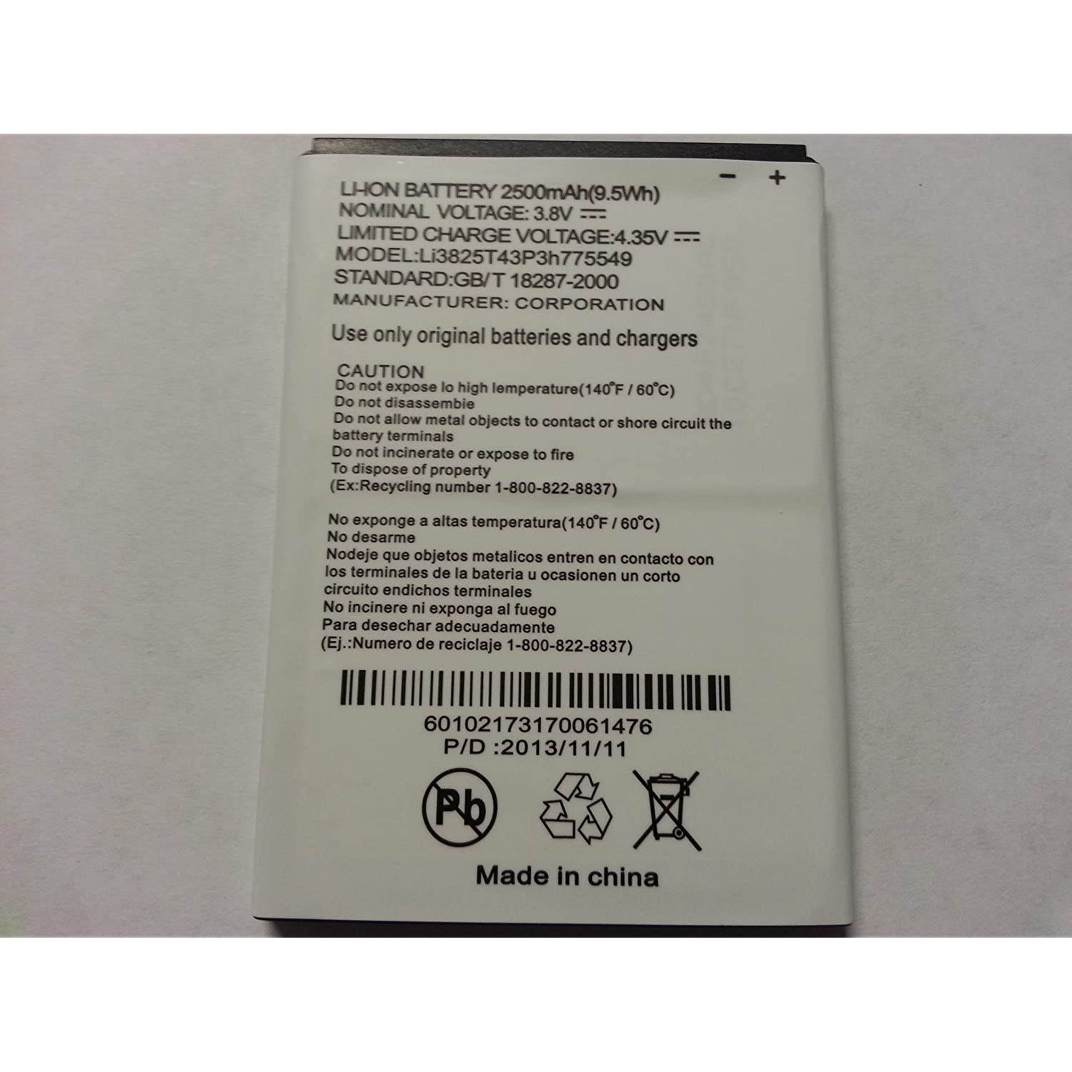 Bastex BasTexWireless Battery for ZTE N9810 Vital ZTE N9101 Imperial ZTE N9810 Supreme