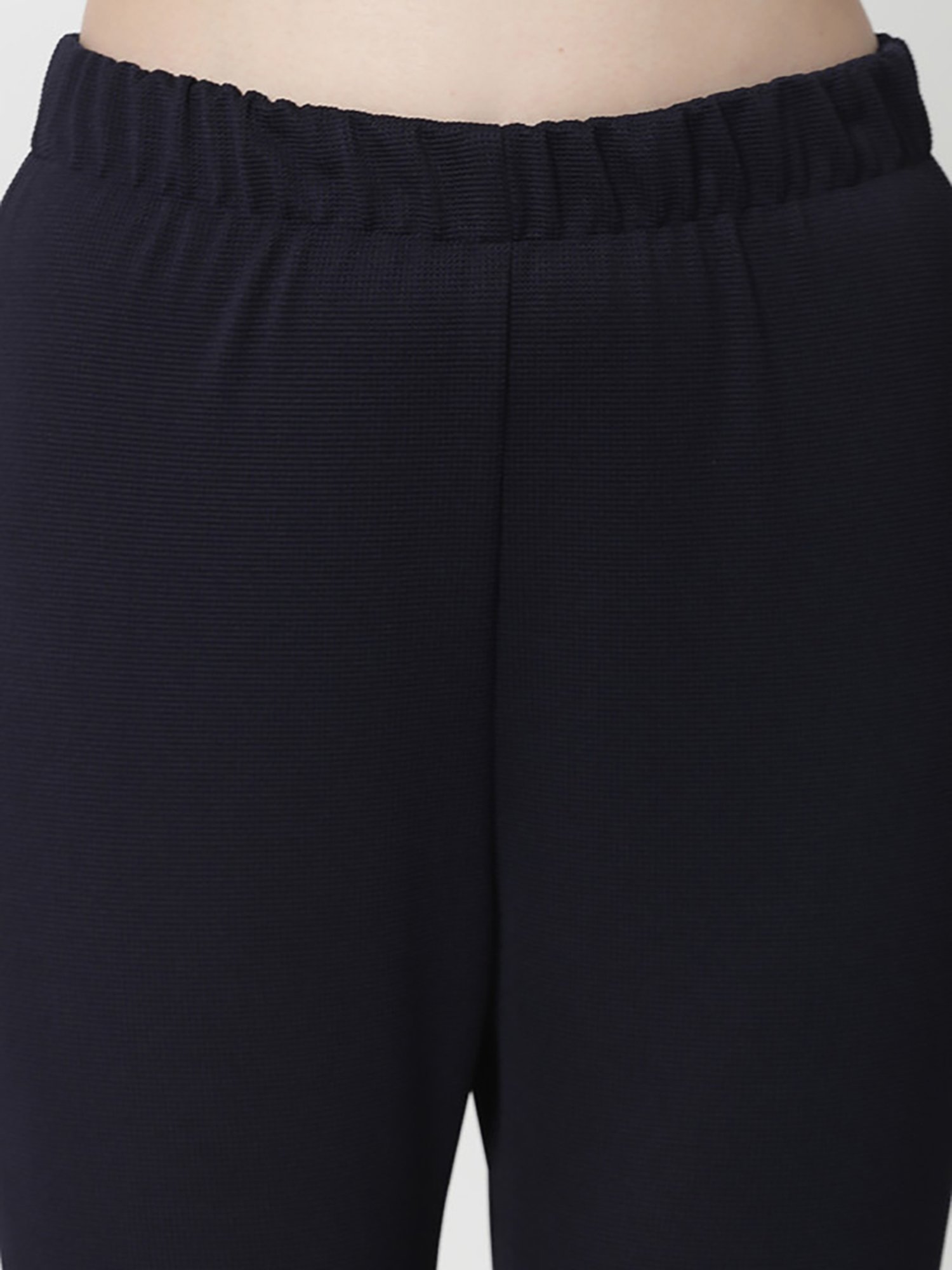 Office & You Navy Slim Fit Mid Rise Pants