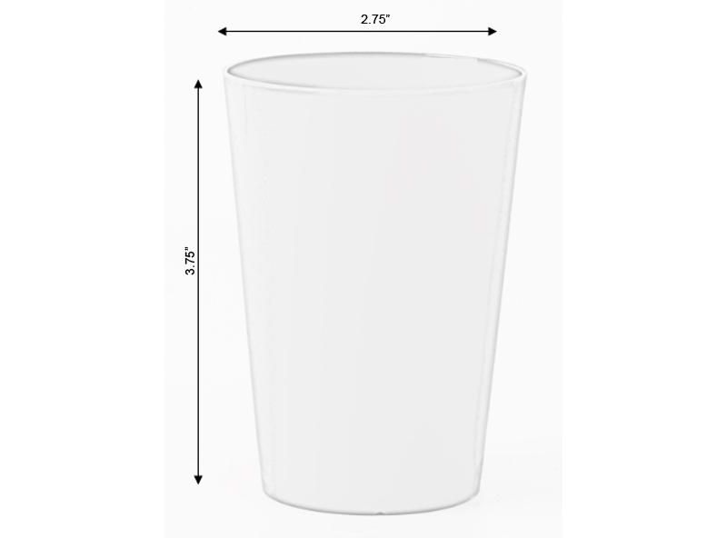 Basicwise Plastic Reusable Cups 7 OZ Set of 6 (2 Red, 2 Green, 2 Blue)