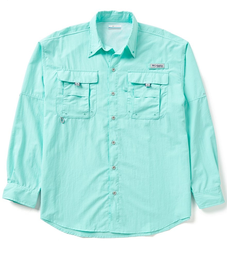 Columbia PFG Bahama II Omni-Shade Long-Sleeve Solid Shirt